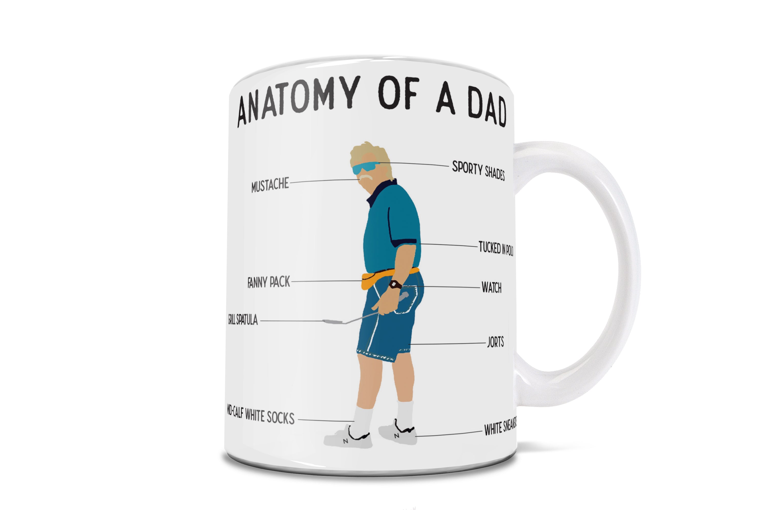 Parent Collection (Anatomy of a Dad) 11 oz Ceramic Mug WMUG1310