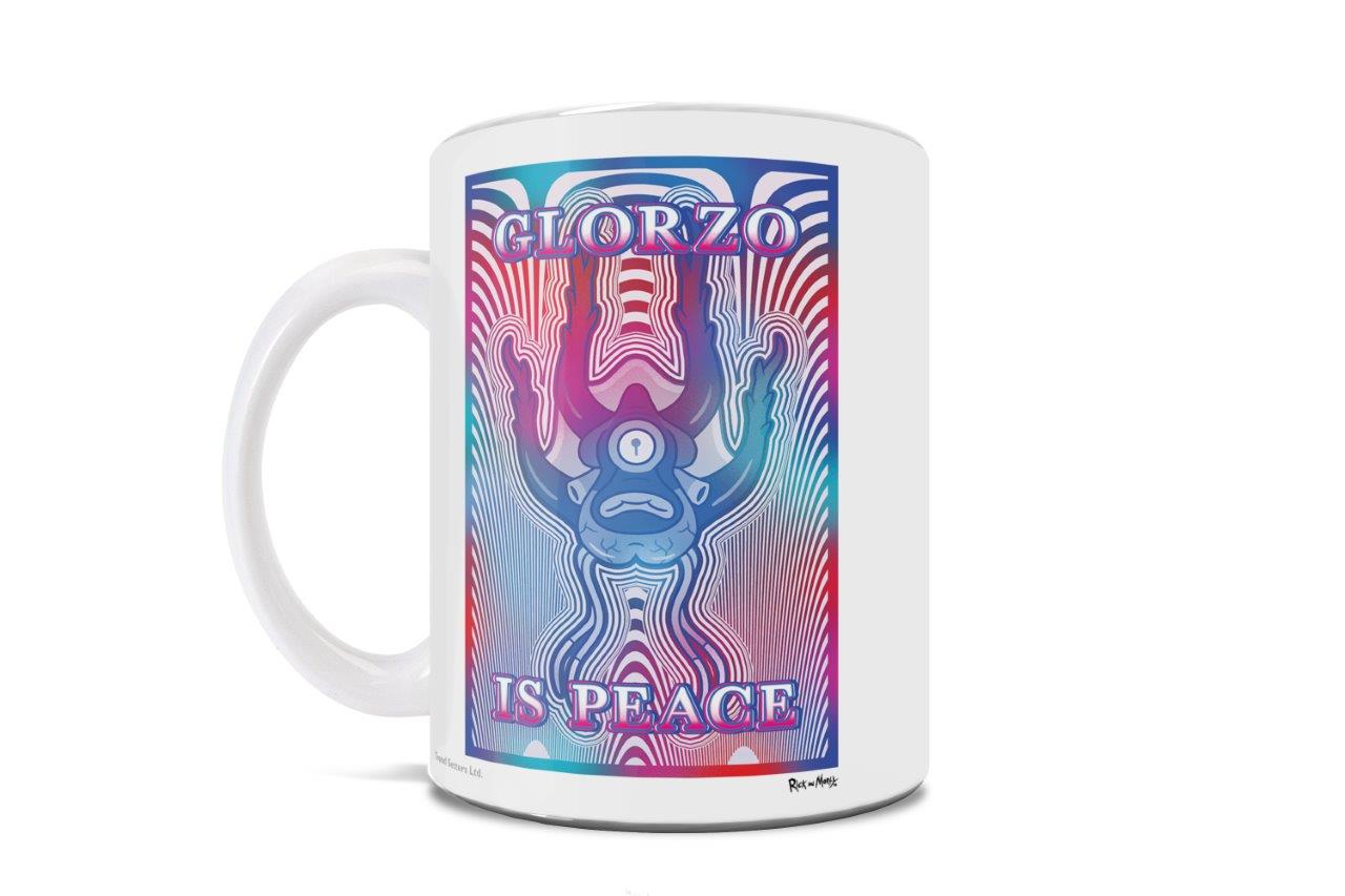 Rick and Morty (Glorzo is Peace) 11 oz Ceramic Mug WMUG1317