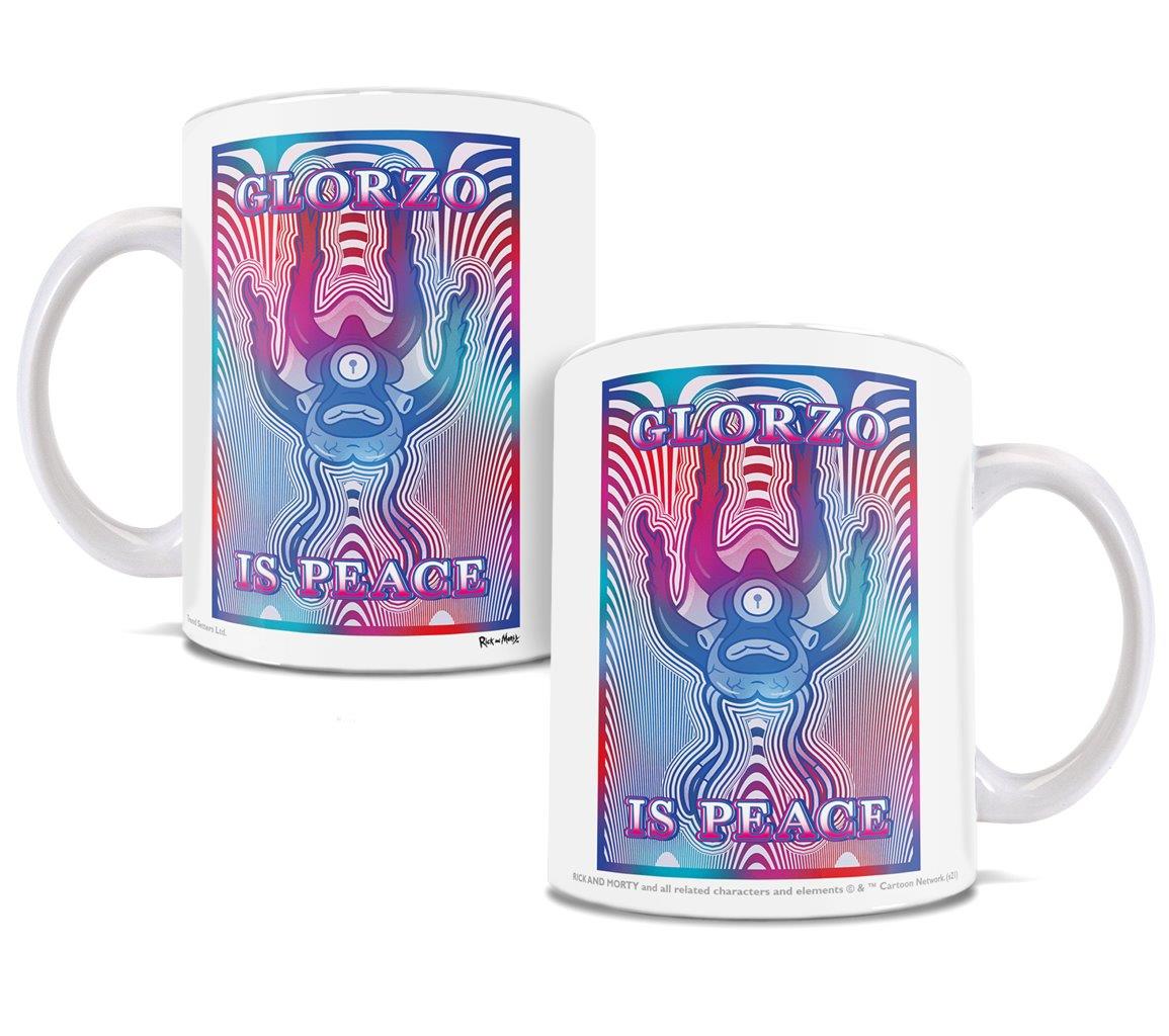 Rick and Morty (Glorzo is Peace) 11 oz Ceramic Mug WMUG1317
