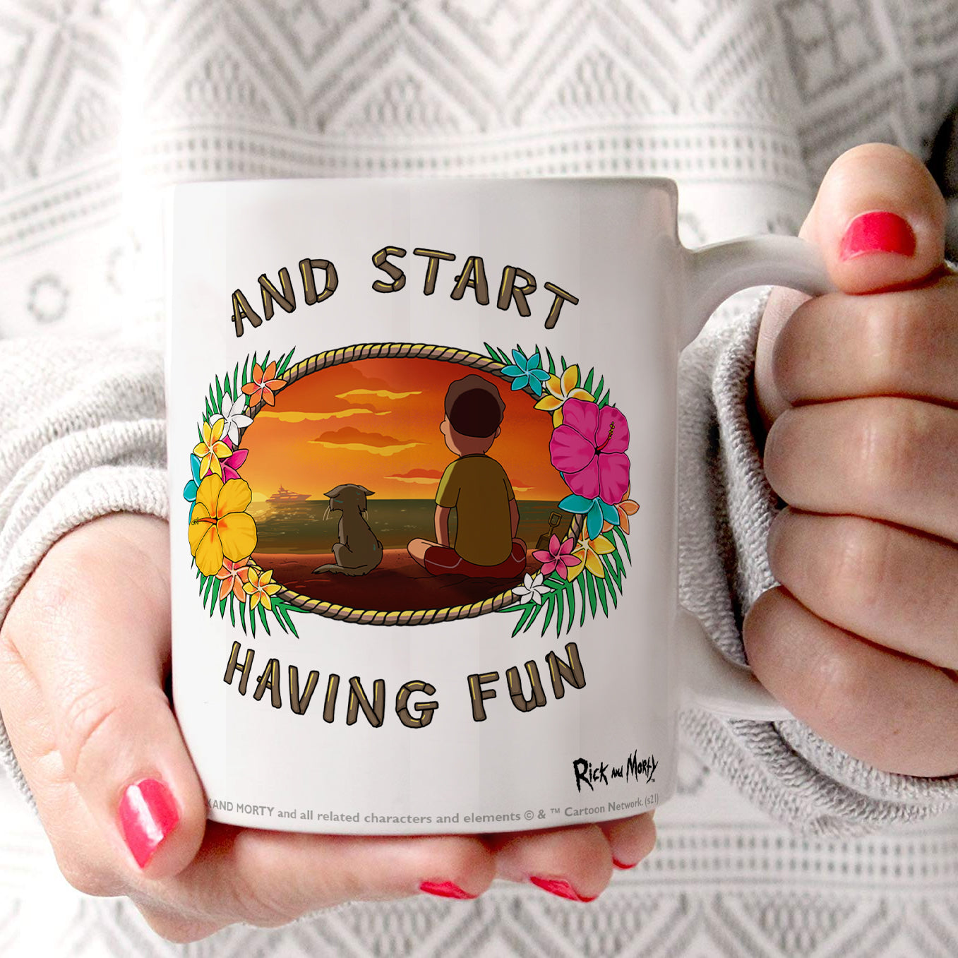 Rick and Morty (Stop Asking Questions) 11 oz Ceramic Mug WMUG1322