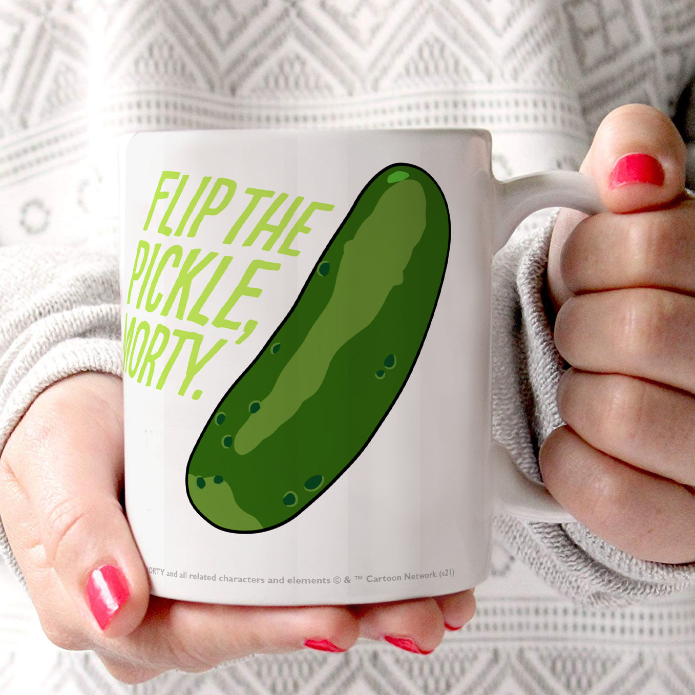 Rick and Morty (Flip The Pickle) 11 oz Ceramic Mug WMUG1337