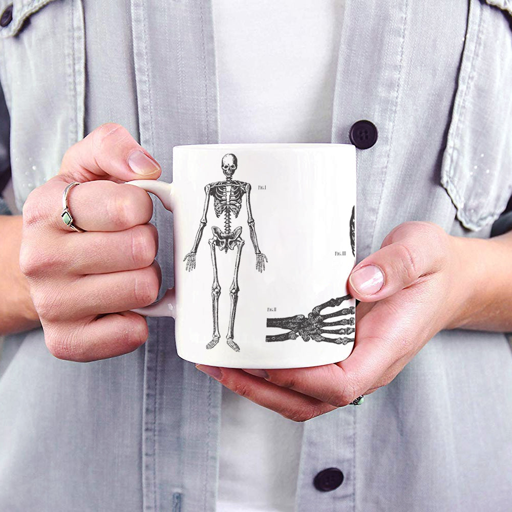 Halloween Collection (Skeleton Anatomy) 11 oz Ceramic Mug WMUG1365