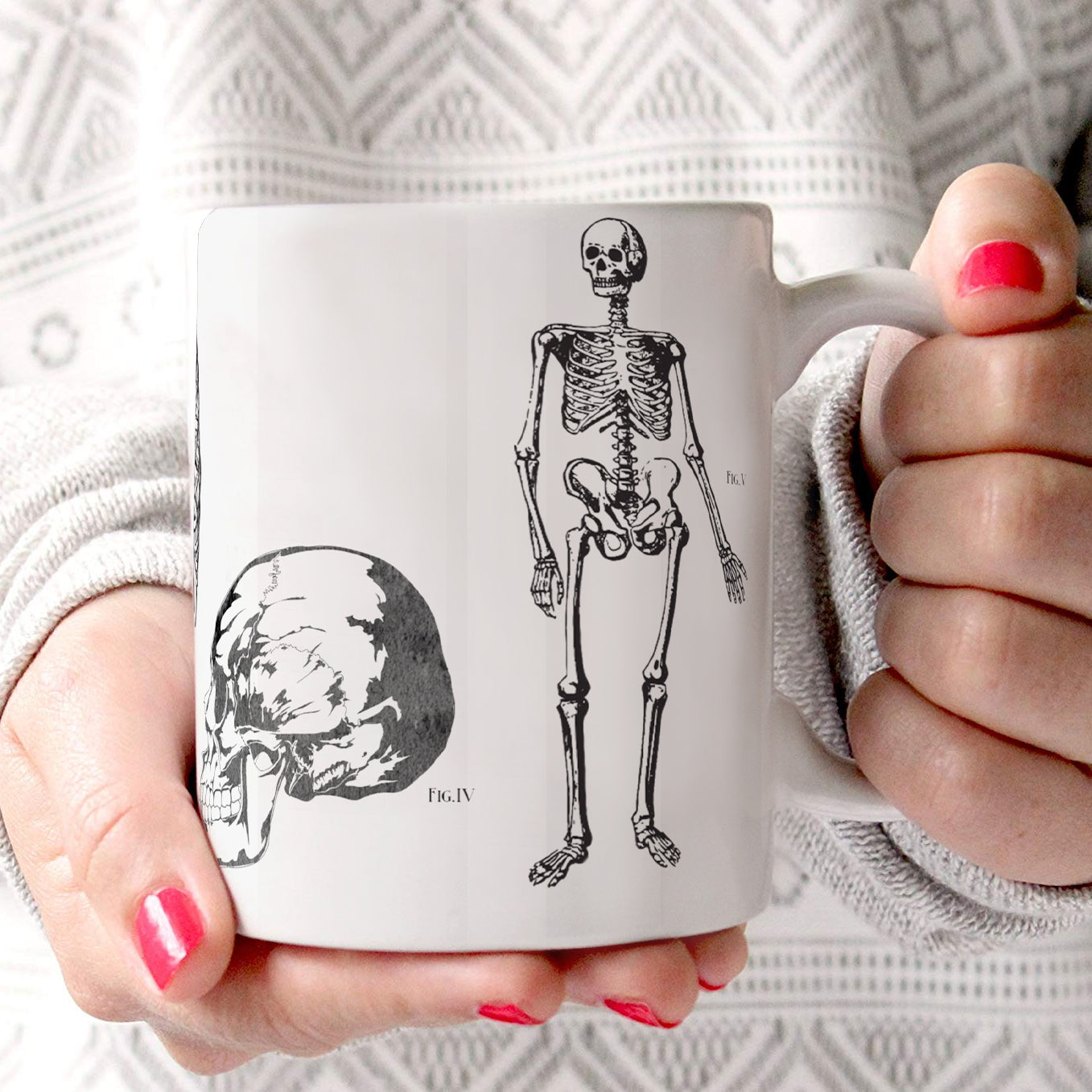 Halloween Collection (Skeleton Anatomy) 11 oz Ceramic Mug WMUG1365