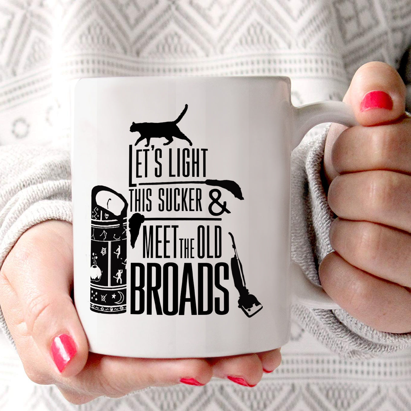 Halloween Collection (Black Flame Candle) 11 oz Ceramic Mug WMUG1367