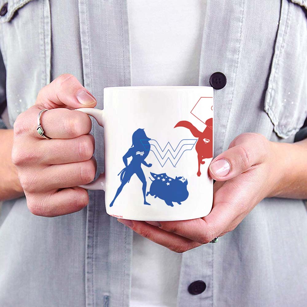 DC League of Super-Pets (Wonder Woman Superman Batman) 11 oz Ceramic Mug WMUG1405