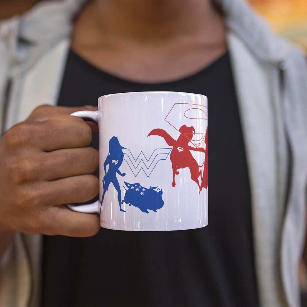 DC League of Super-Pets (Wonder Woman Superman Batman) 11 oz Ceramic Mug WMUG1405