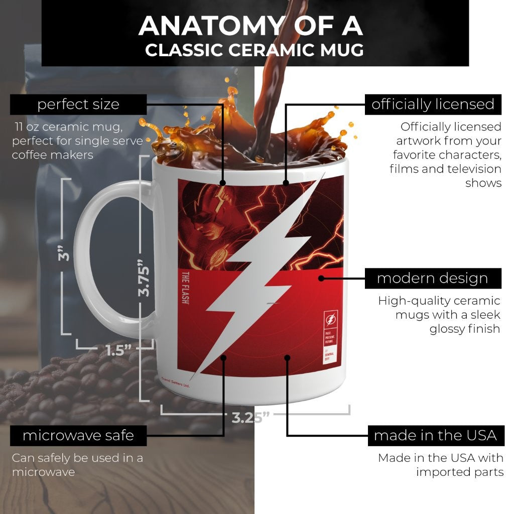 The Flash (Past Present Future) 11 oz Ceramic Mug WMUG1409