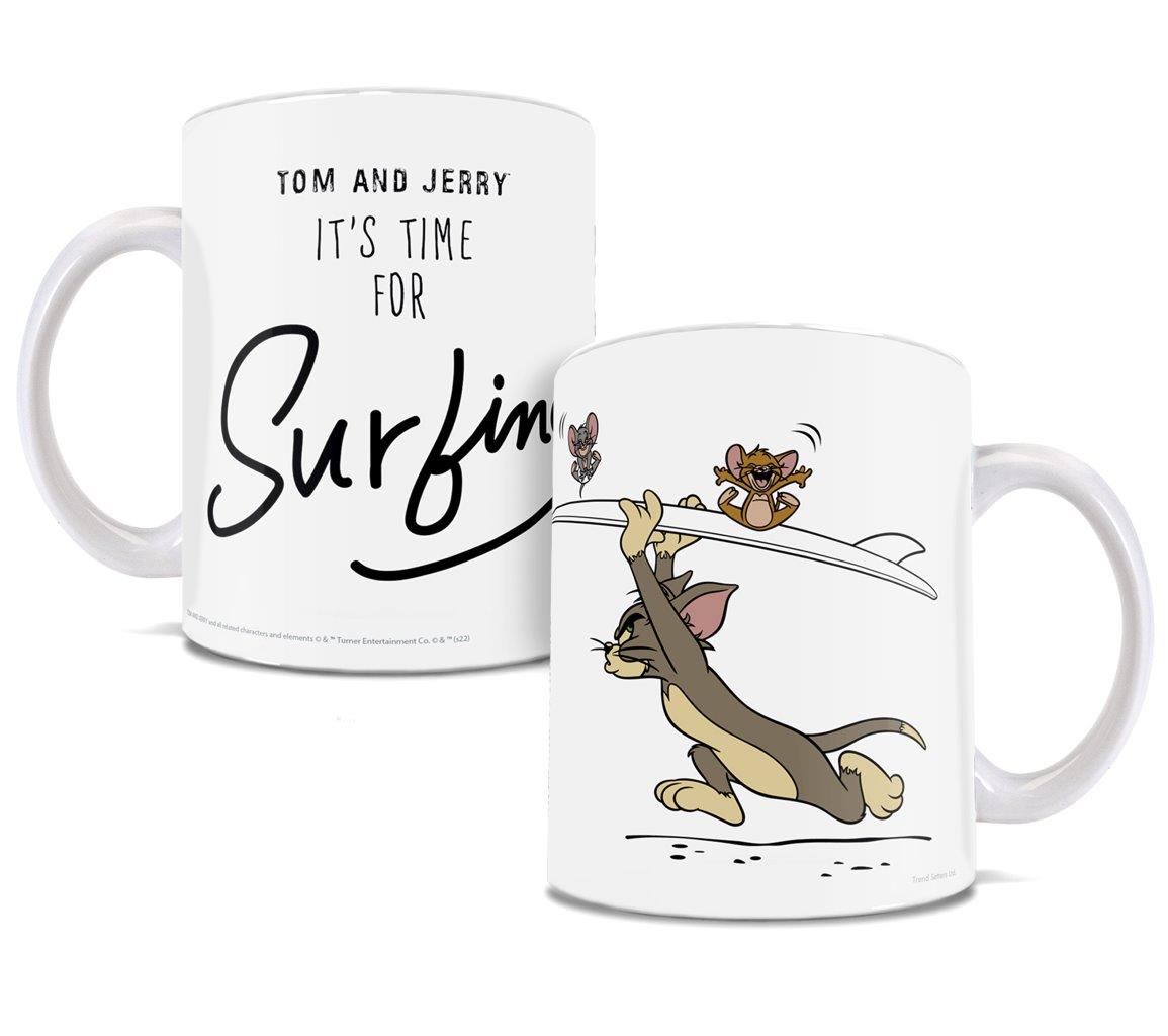 Tom and Jerry (Surfing) 11 oz Ceramic Mug WMUG1451