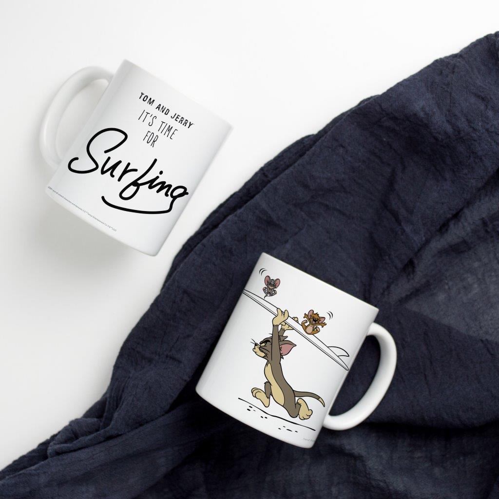 Tom and Jerry (Surfing) 11 oz Ceramic Mug WMUG1451