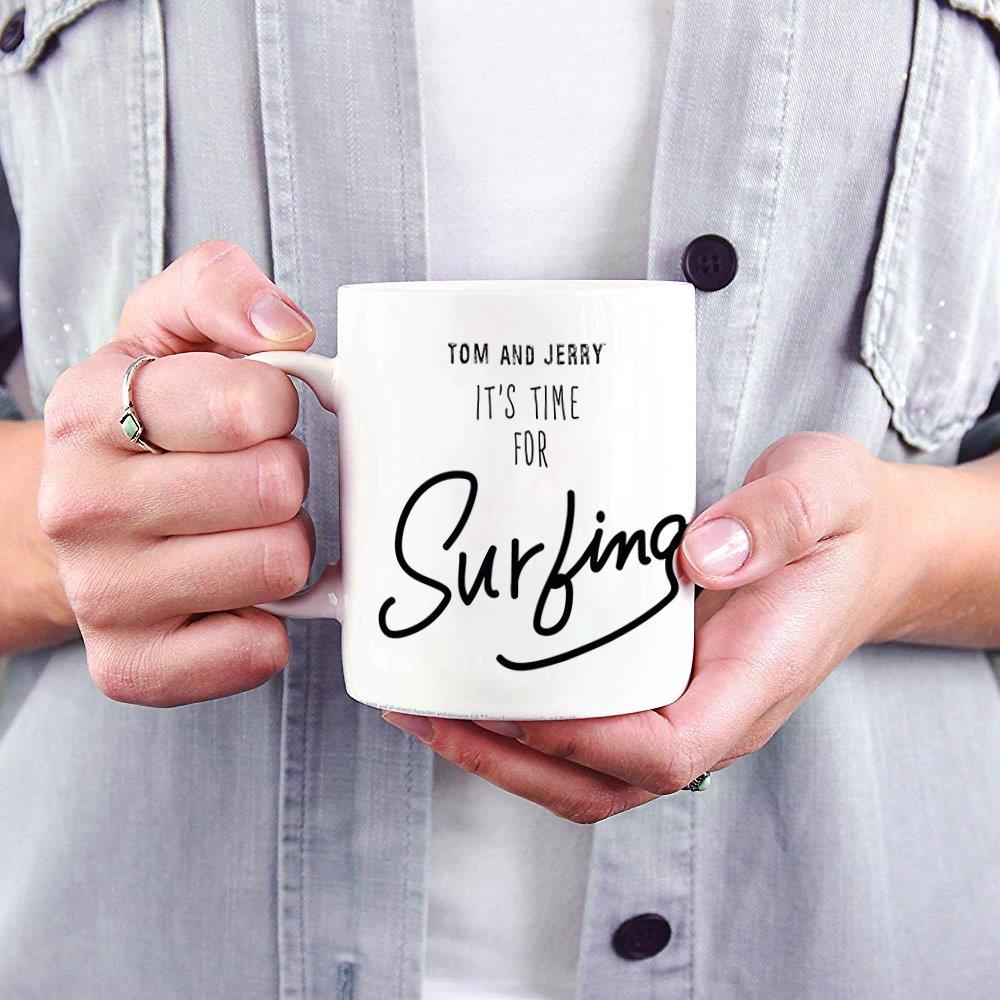 Tom and Jerry (Surfing) 11 oz Ceramic Mug WMUG1451