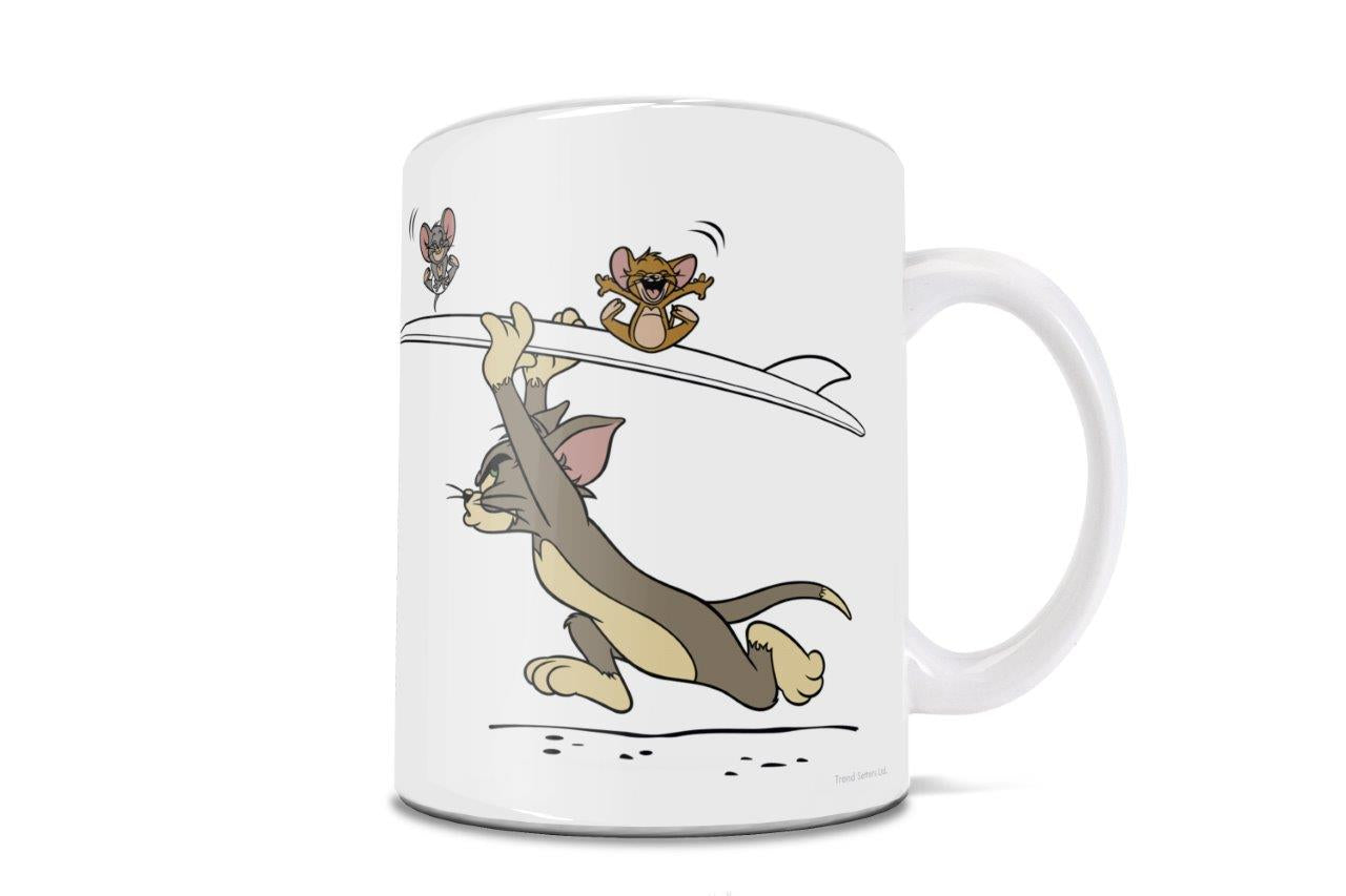 Tom and Jerry (Surfing) 11 oz Ceramic Mug WMUG1451