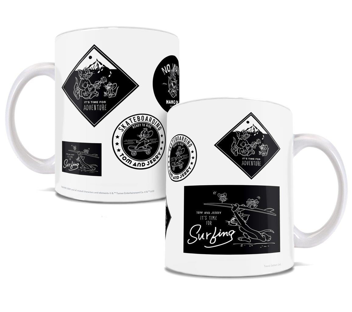 Tom and Jerry (Sport Badge) 11 oz Ceramic Mug WMUG1453