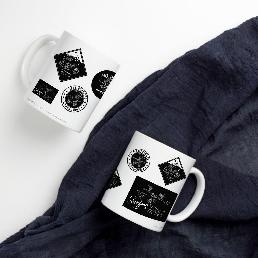 Tom and Jerry (Sport Badge) 11 oz Ceramic Mug WMUG1453