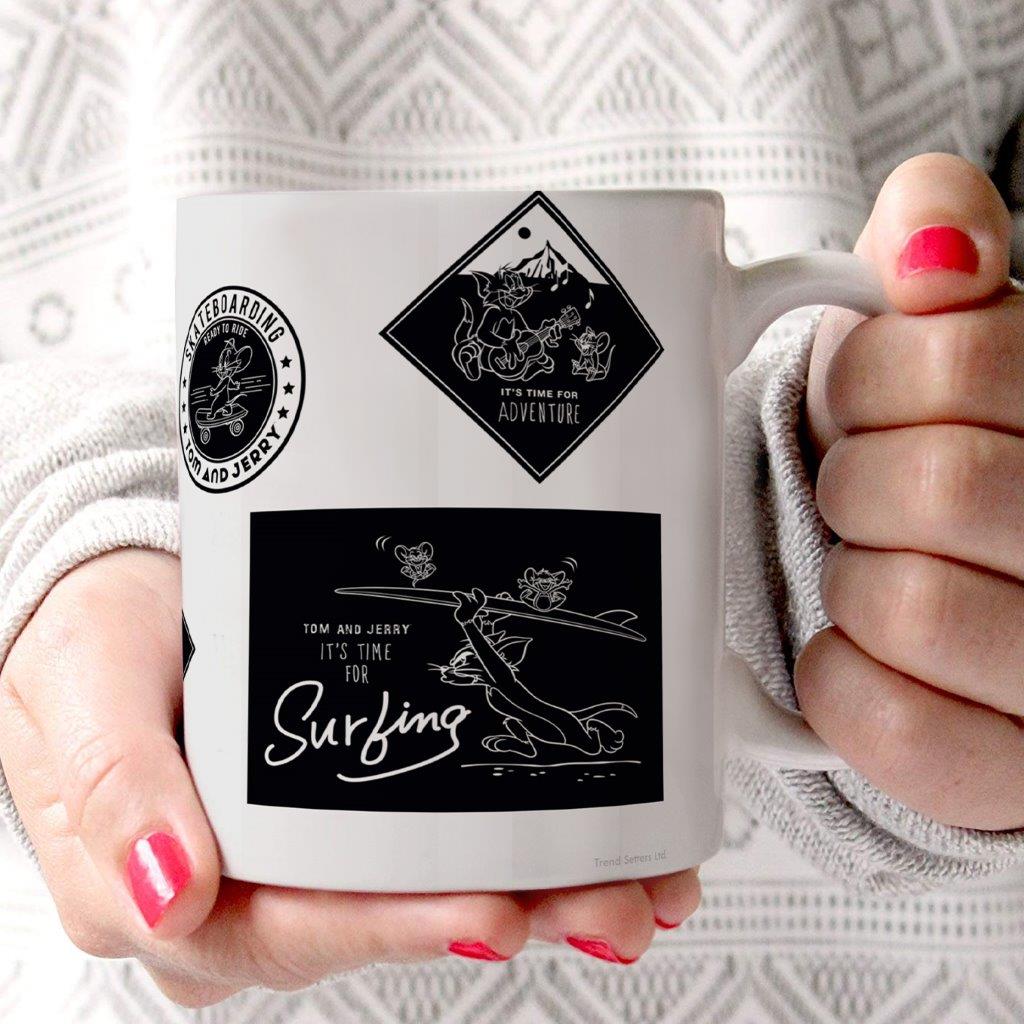 Tom and Jerry (Sport Badge) 11 oz Ceramic Mug WMUG1453