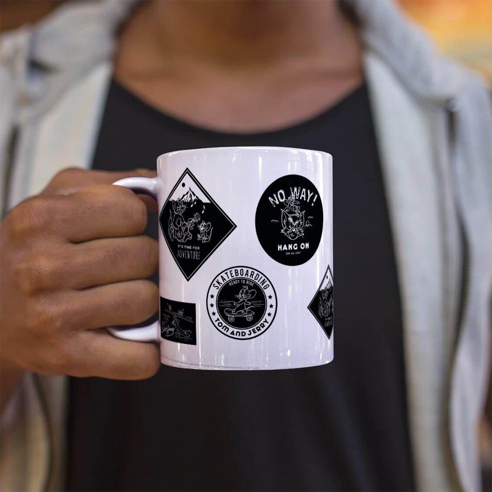 Tom and Jerry (Sport Badge) 11 oz Ceramic Mug WMUG1453