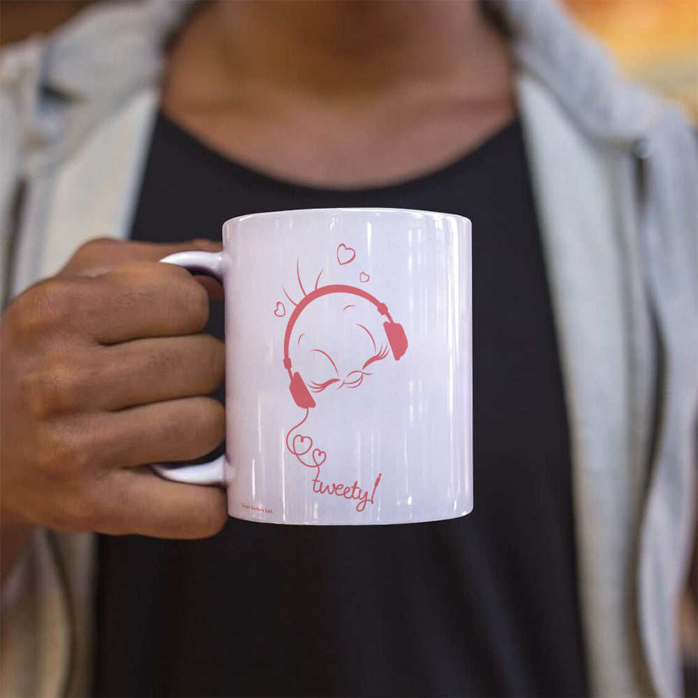 Looney Tunes (Tweety Bird - Headphones) 11 oz Ceramic Mug WMUG1454