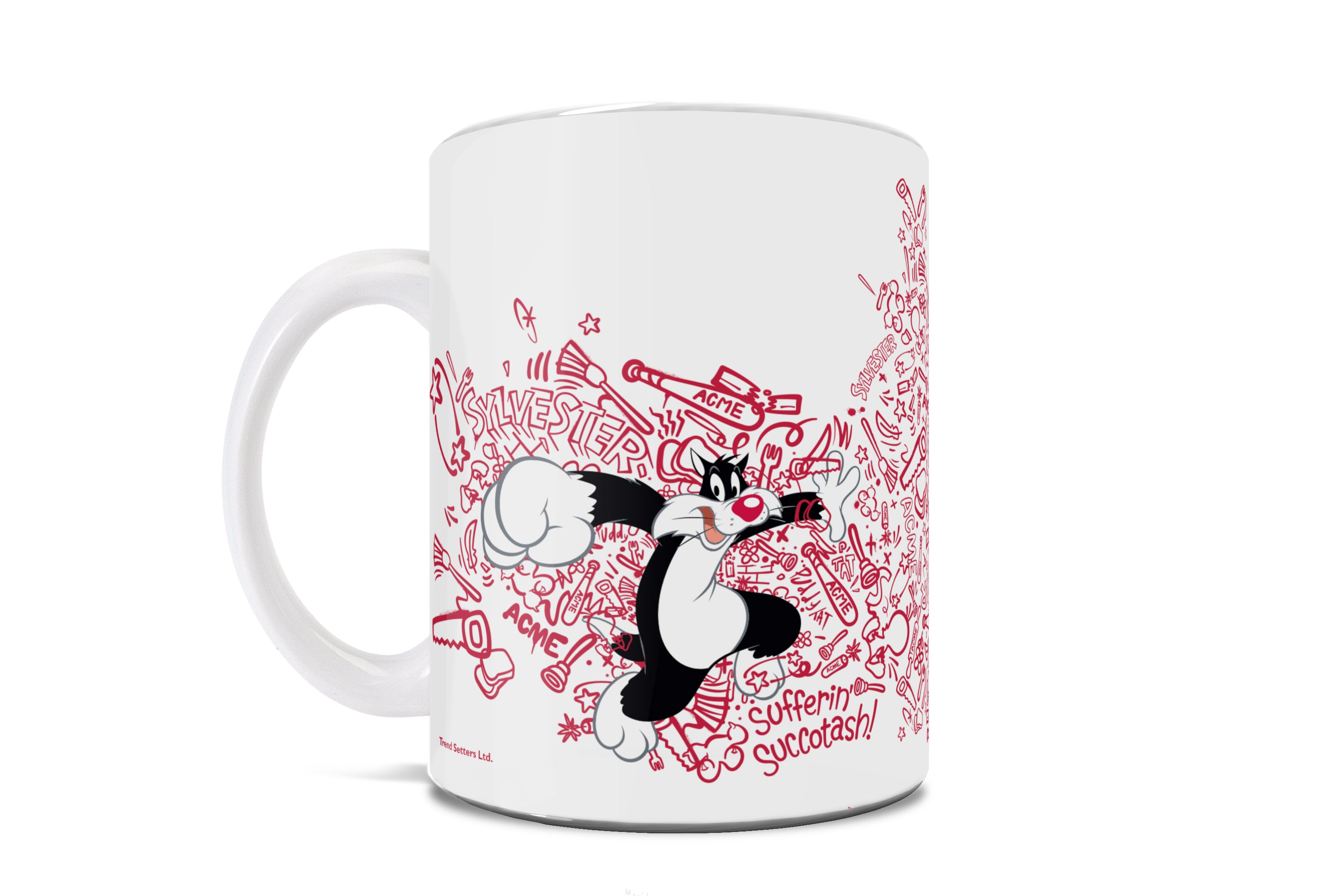 Looney Tunes (Sylvester Acme Action) 11 oz Ceramic Mug WMUG1461