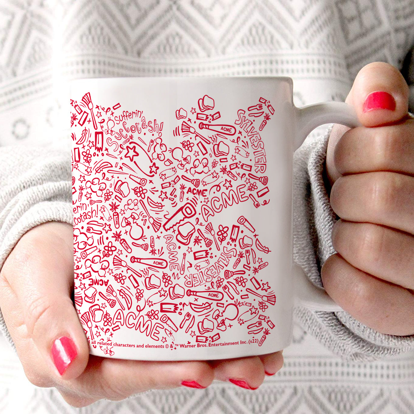 Looney Tunes (Sylvester Acme Action) 11 oz Ceramic Mug WMUG1461