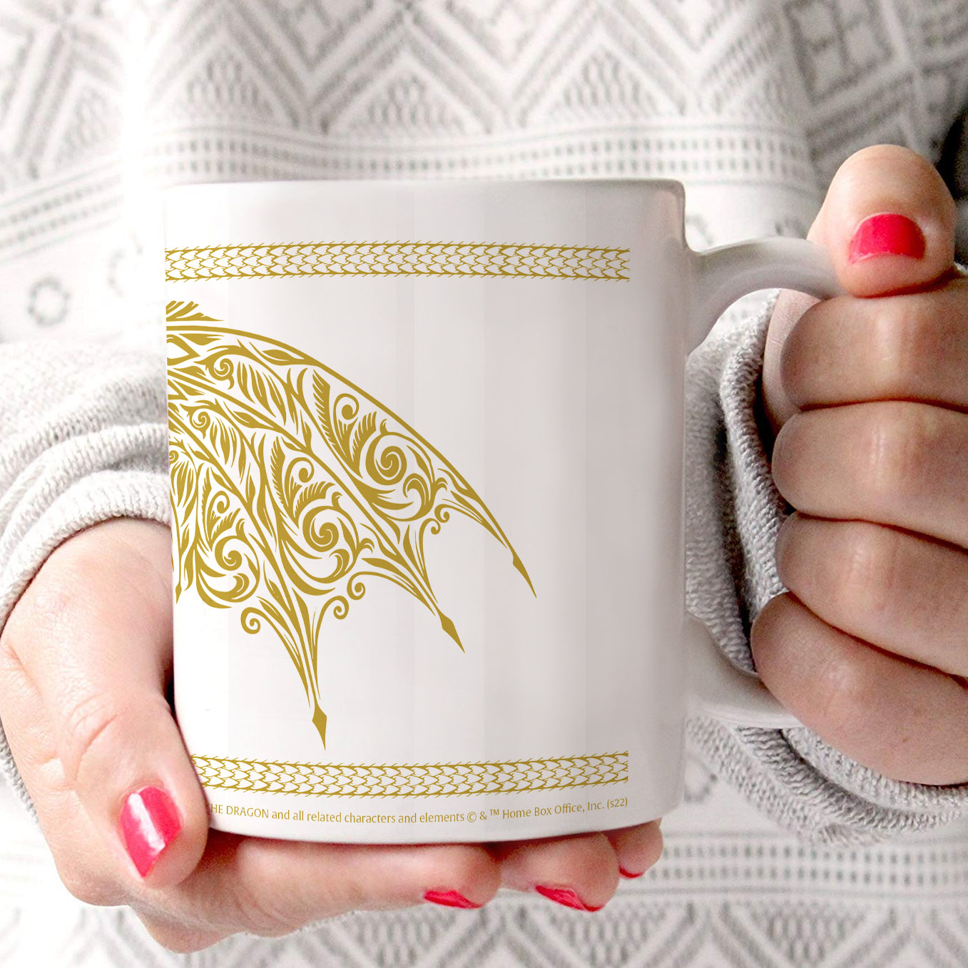 House of the Dragon (Gold Wings) 11 oz Ceramic Mug WMUG1489