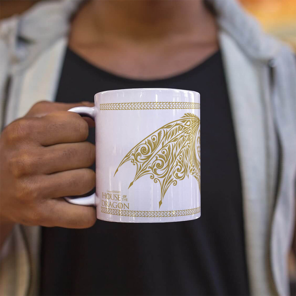 House of the Dragon (Gold Wings) 11 oz Ceramic Mug WMUG1489