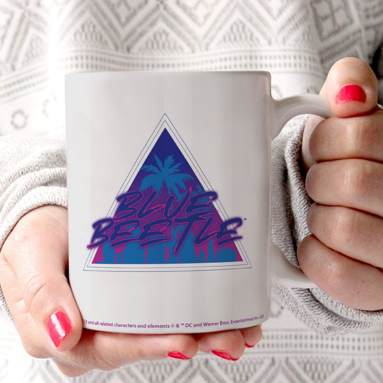 Blue Beetle (Silhouette) 11 oz Ceramic Mug WMUG1552