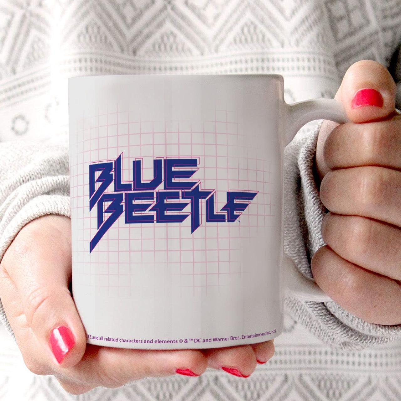 Blue Beetle (Grid) 11 oz Ceramic Mug WMUG1553