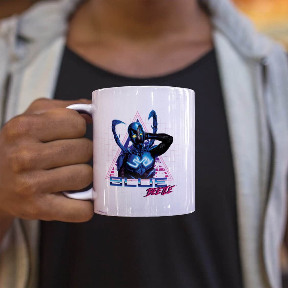 Blue Beetle (Grid) 11 oz Ceramic Mug WMUG1553