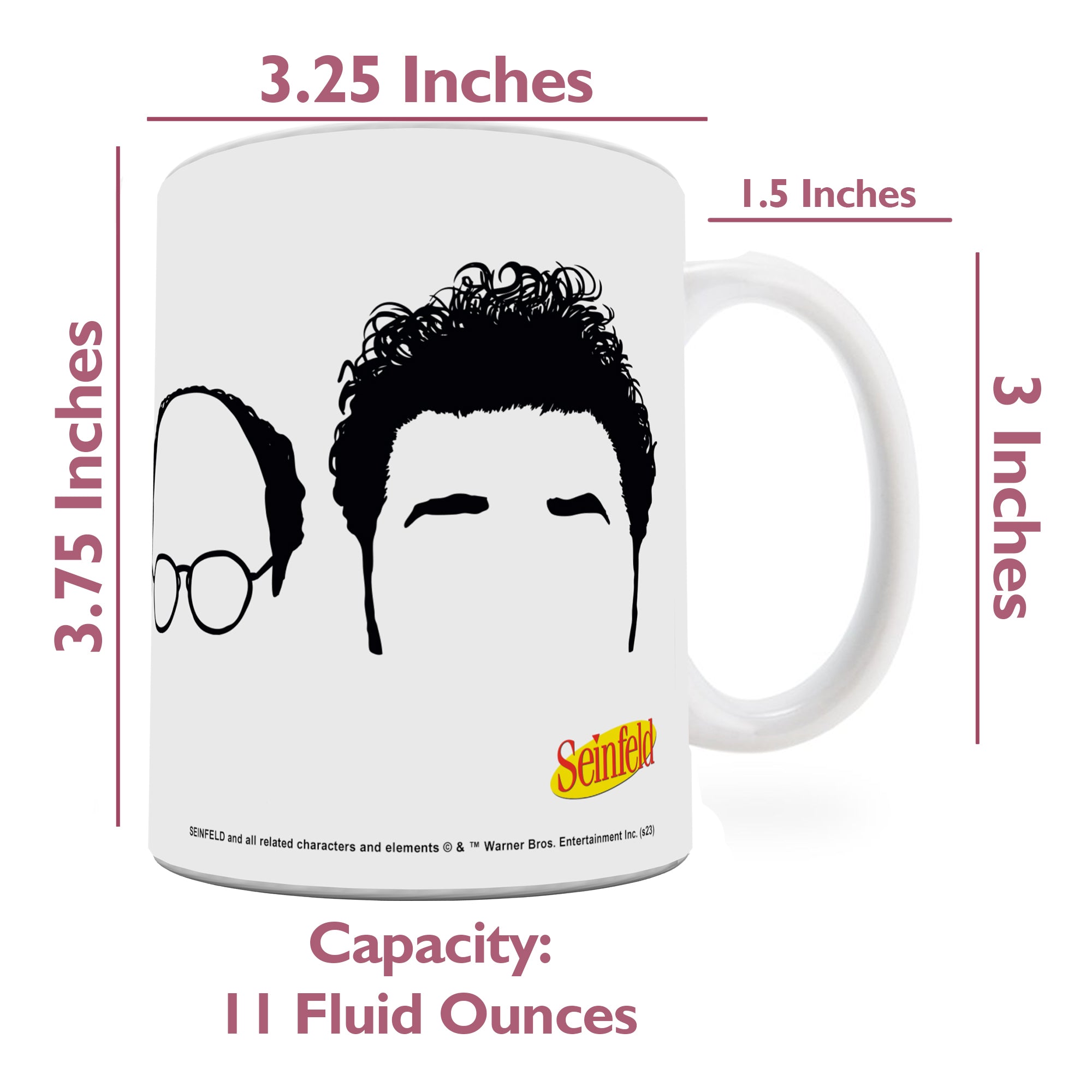 Seinfeld (Group Silhouettes) 11 oz Ceramic Mug WMUG1565