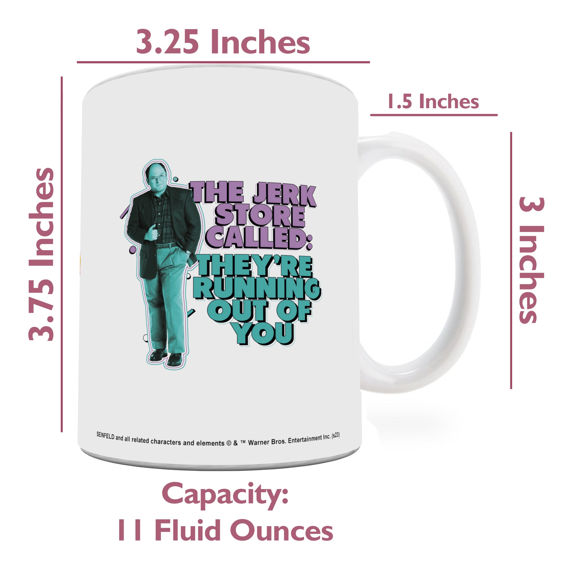 Seinfeld (Jerk Store George) 11 oz Ceramic Mug WMUG1566