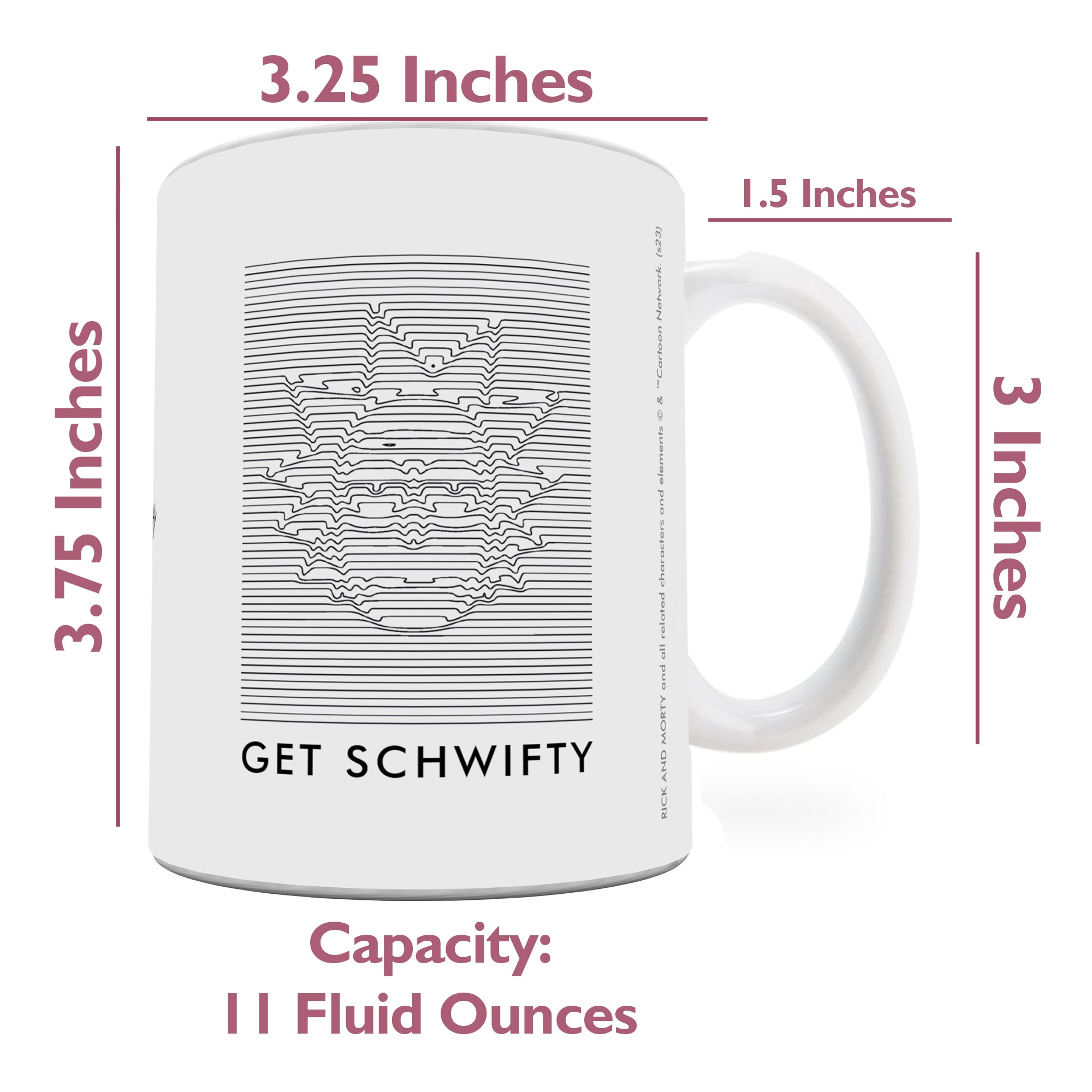 Rick and Morty (Get Schwifty) 11 oz Ceramic Mug WMUG1575