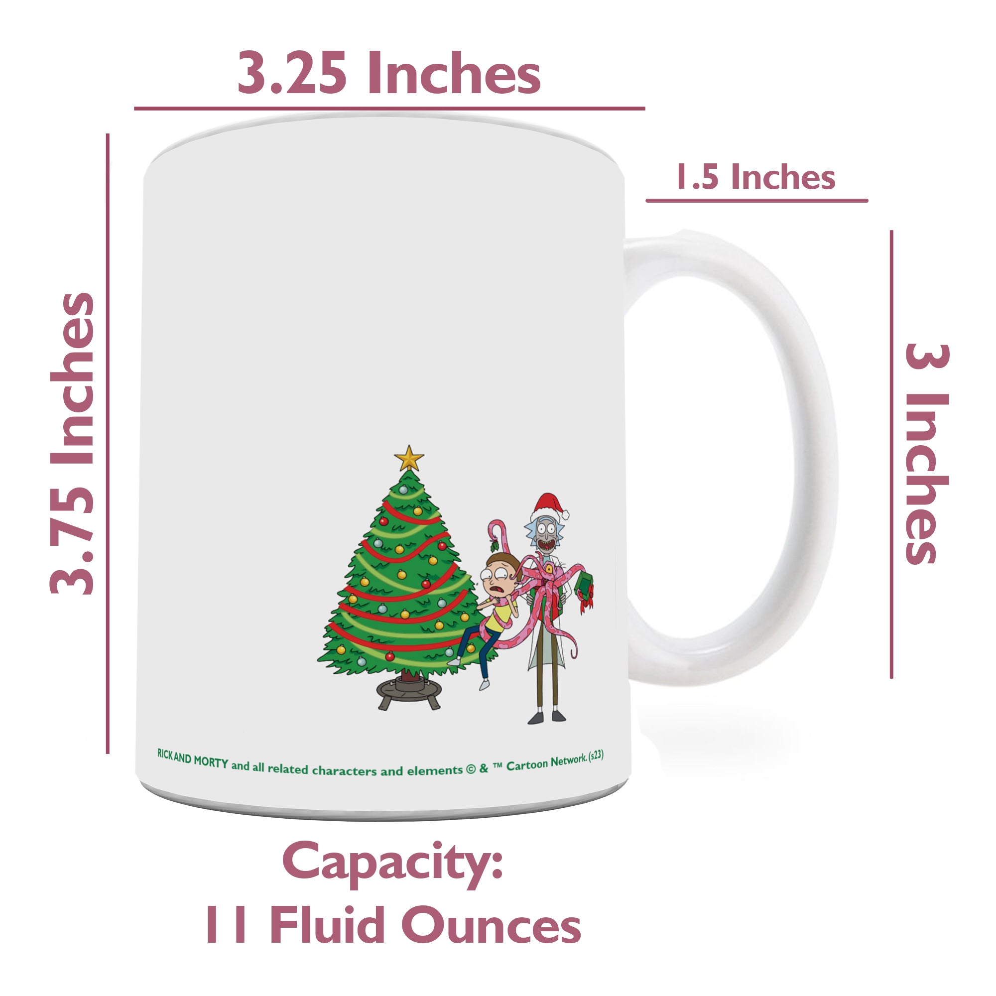 Rick and Morty (Merry Rickmas) 11 oz Ceramic Mug WMUG1577