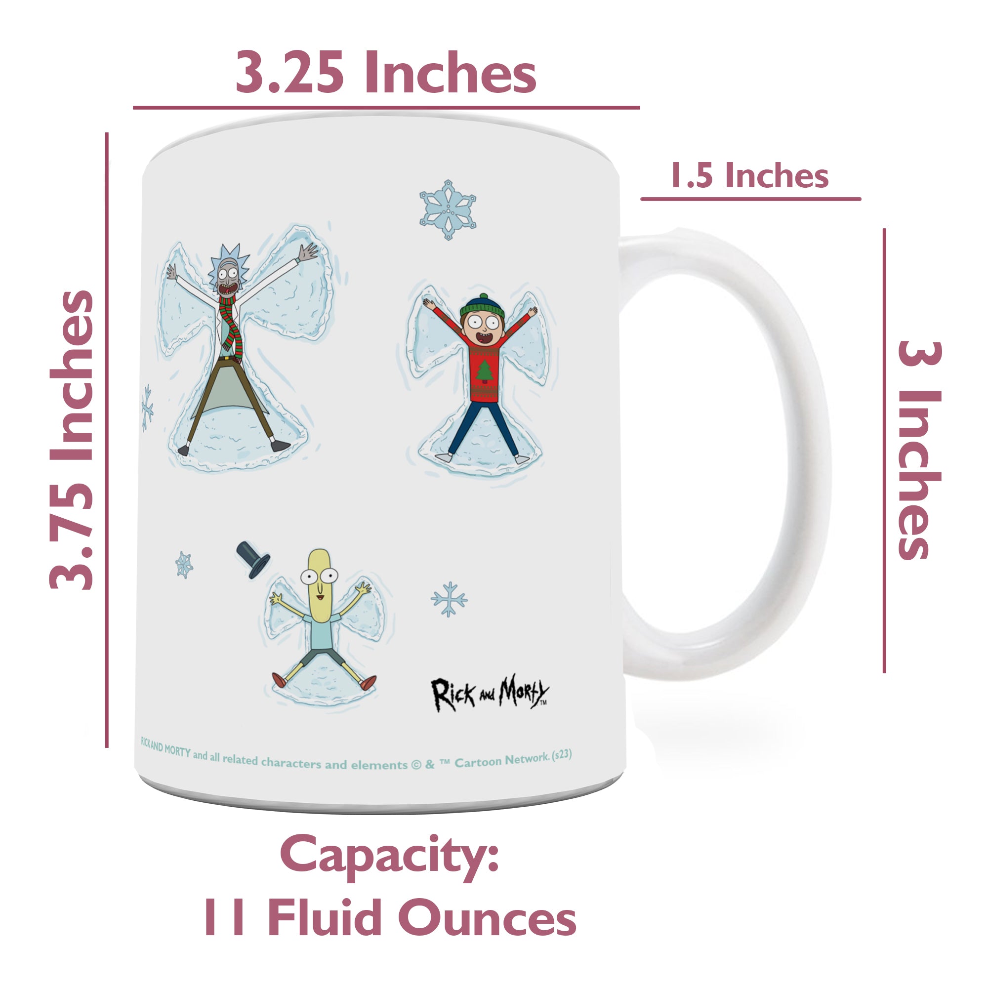 Rick and Morty (Snowy Rickmas) 11 oz Ceramic Mug WMUG1578