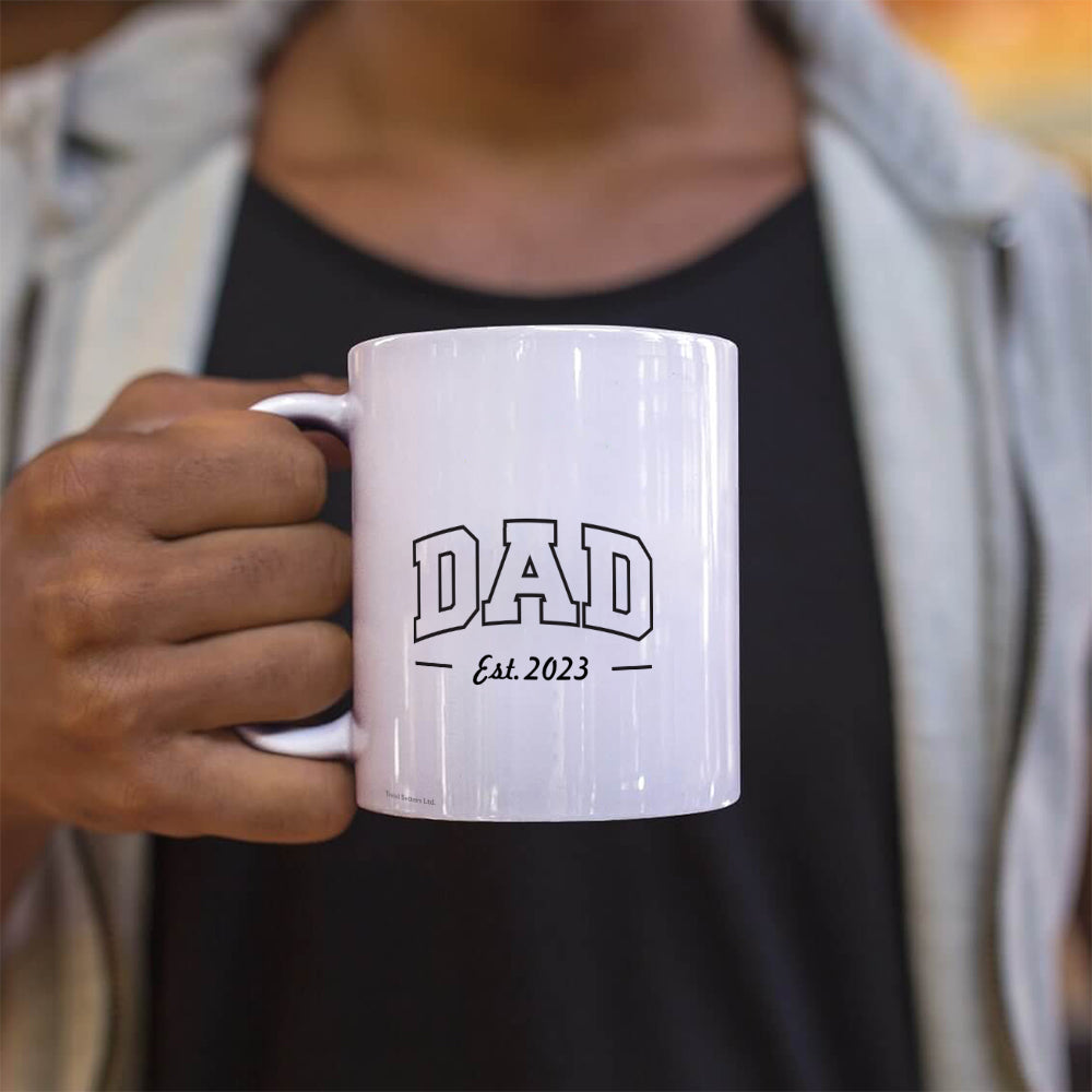 Father’s Day Collection (Dad Est. - Personalized) 11 oz White Ceramic Mug