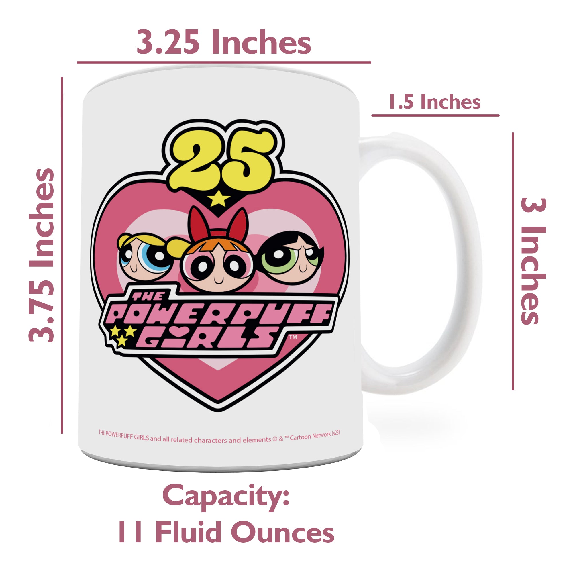 The Powerpuff Girls (25th Anniversary) 11 oz Ceramic Mug WMUG1591