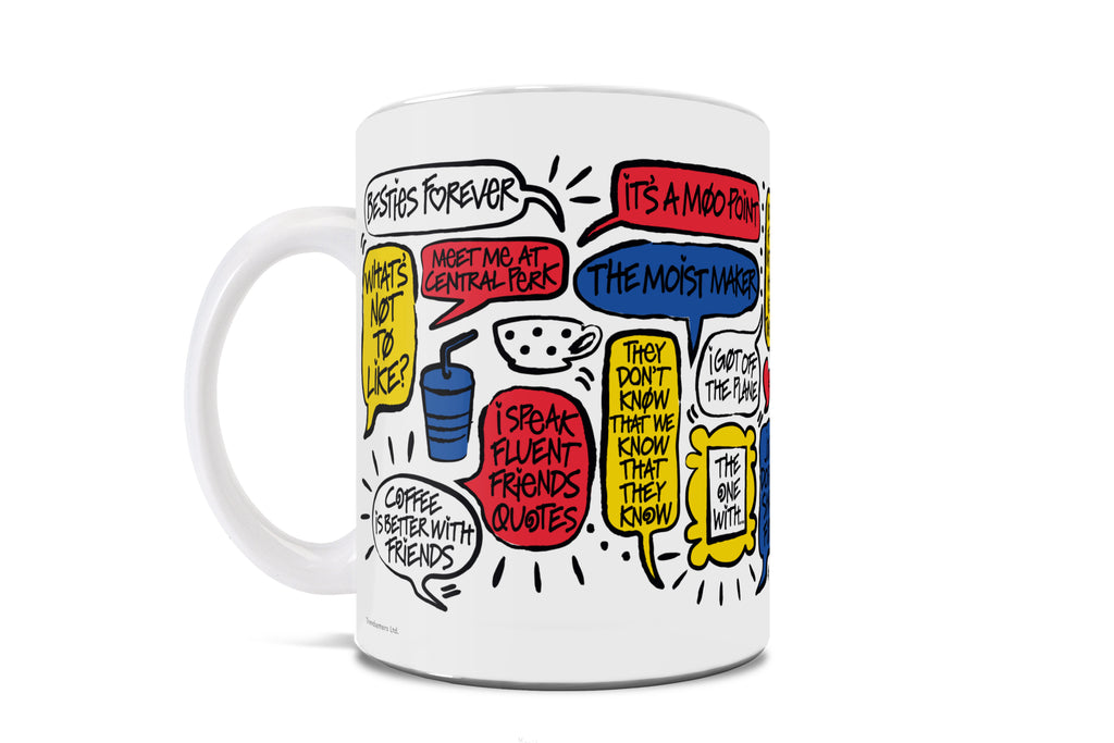 Friends: The Television Show 30th Anniversary (30th Anniversary Quotes) White Ceramic Mug WMUG1616