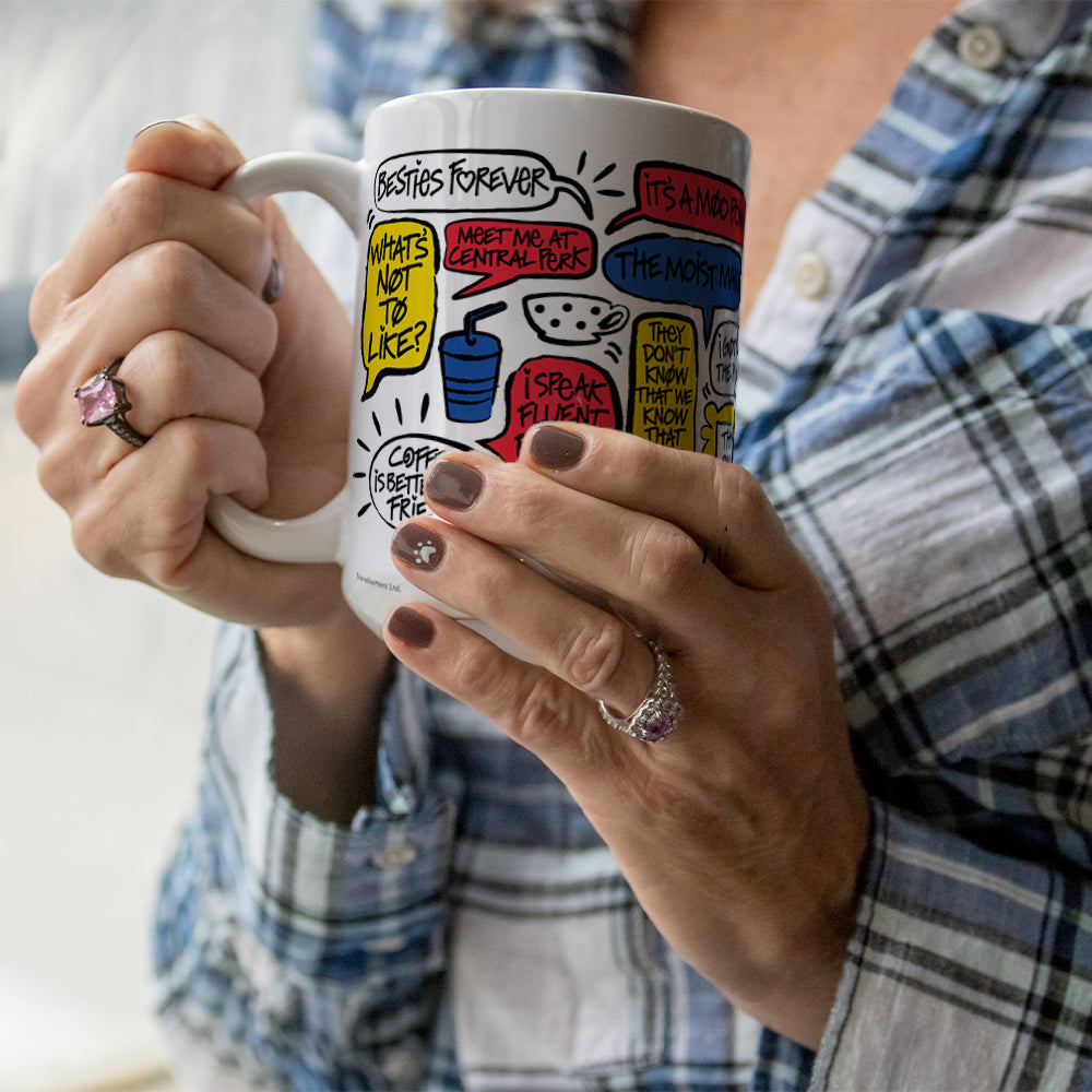 Friends: The Television Show 30th Anniversary (30th Anniversary Quotes) White Ceramic Mug WMUG1616