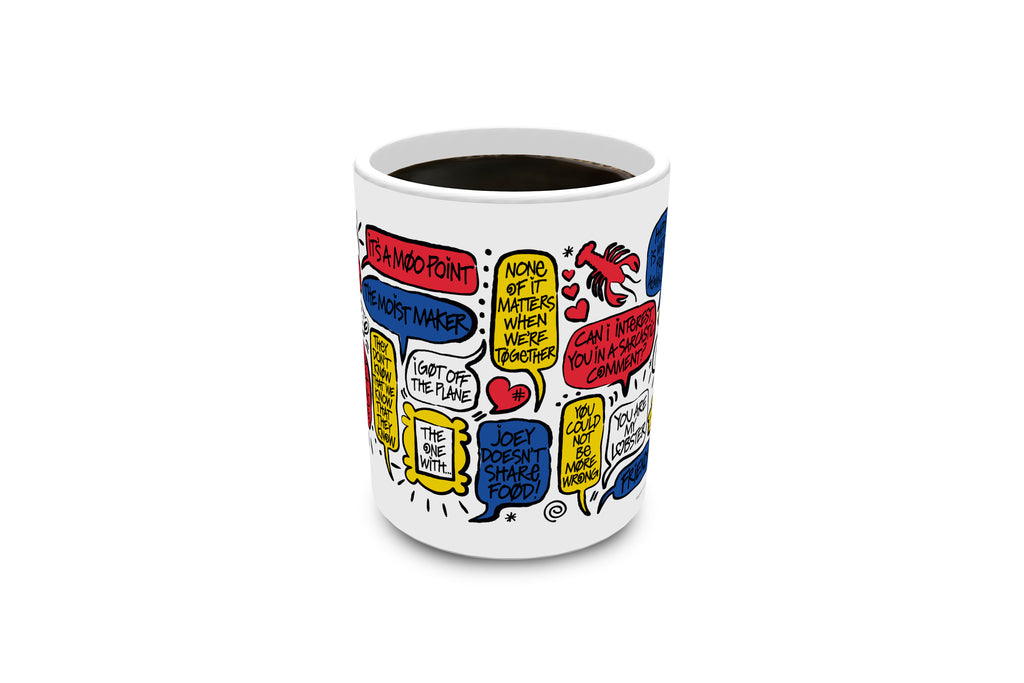 Friends: The Television Show 30th Anniversary (30th Anniversary Quotes) White Ceramic Mug WMUG1616