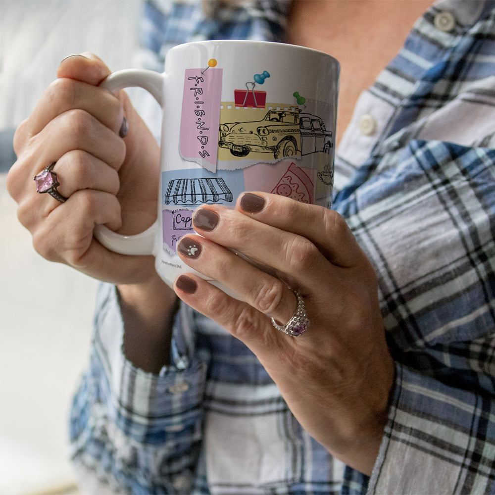 Friends: The Television Show 30th Anniversary (30th Anniversary Doodles) White Ceramic Mug WMUG1617