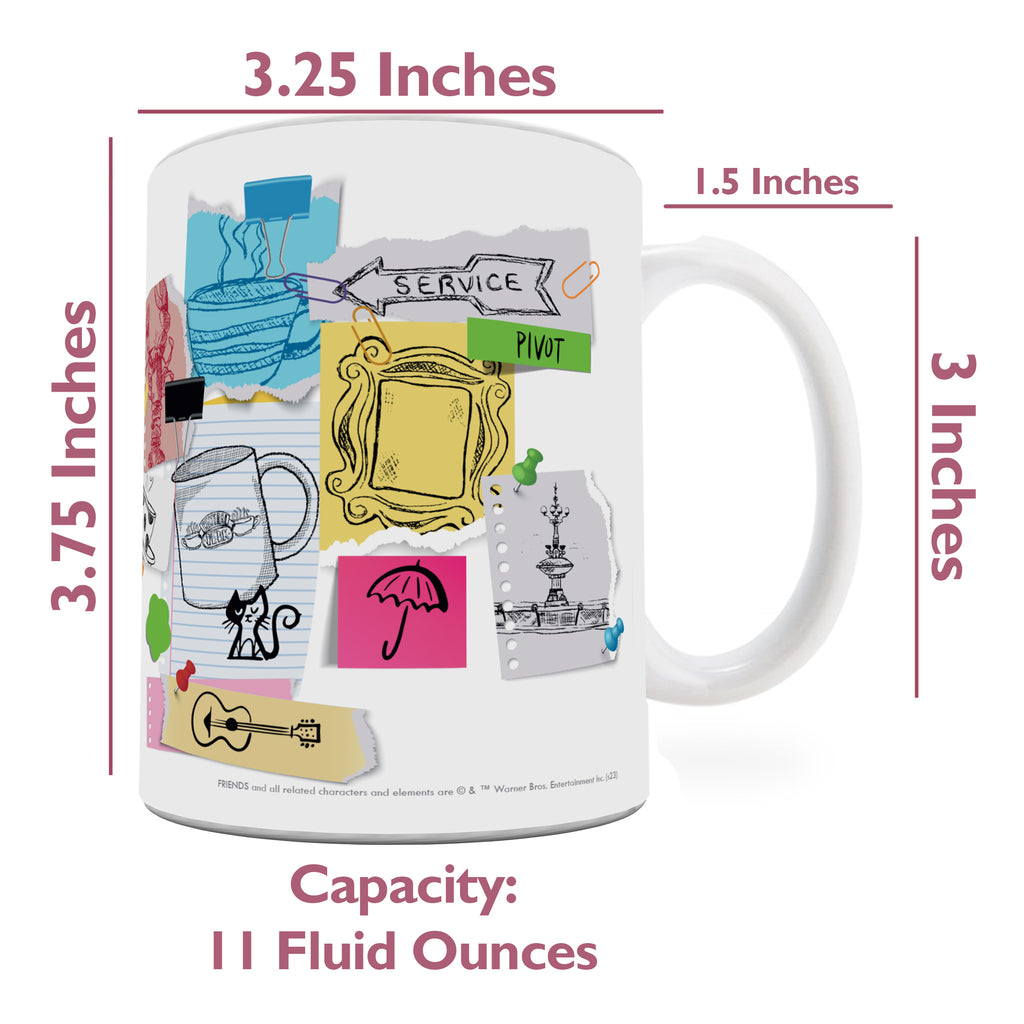 Friends: The Television Show 30th Anniversary (30th Anniversary Doodles) White Ceramic Mug WMUG1617