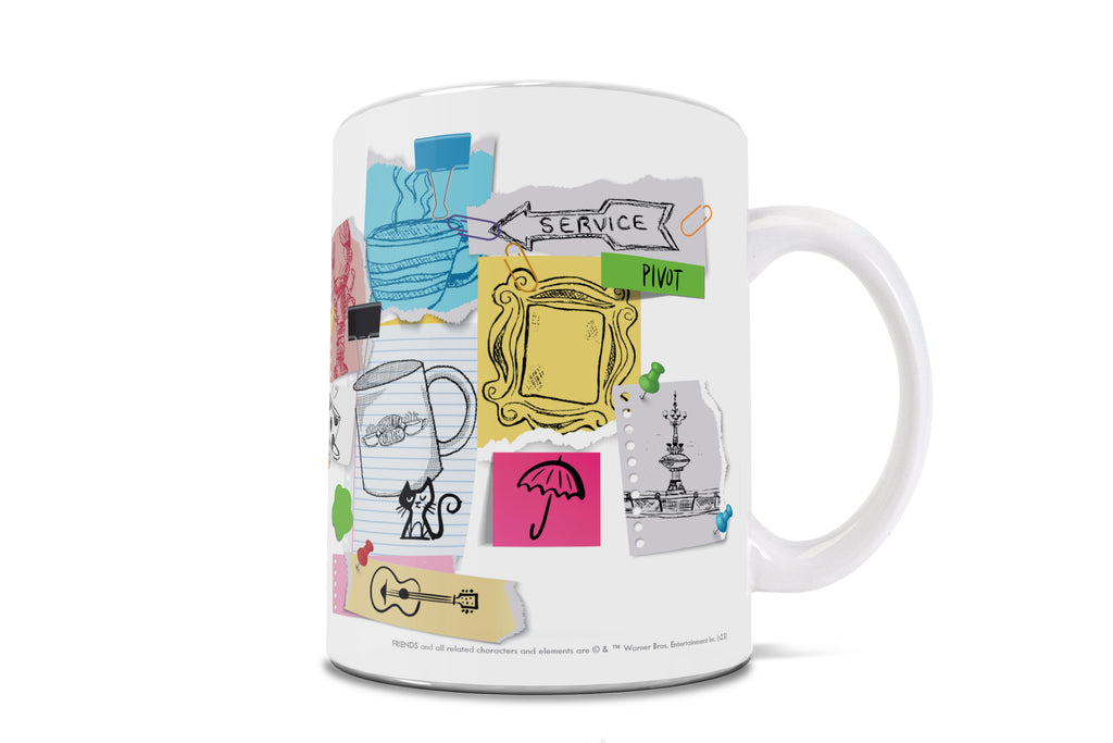 Friends: The Television Show 30th Anniversary (30th Anniversary Doodles) White Ceramic Mug WMUG1617