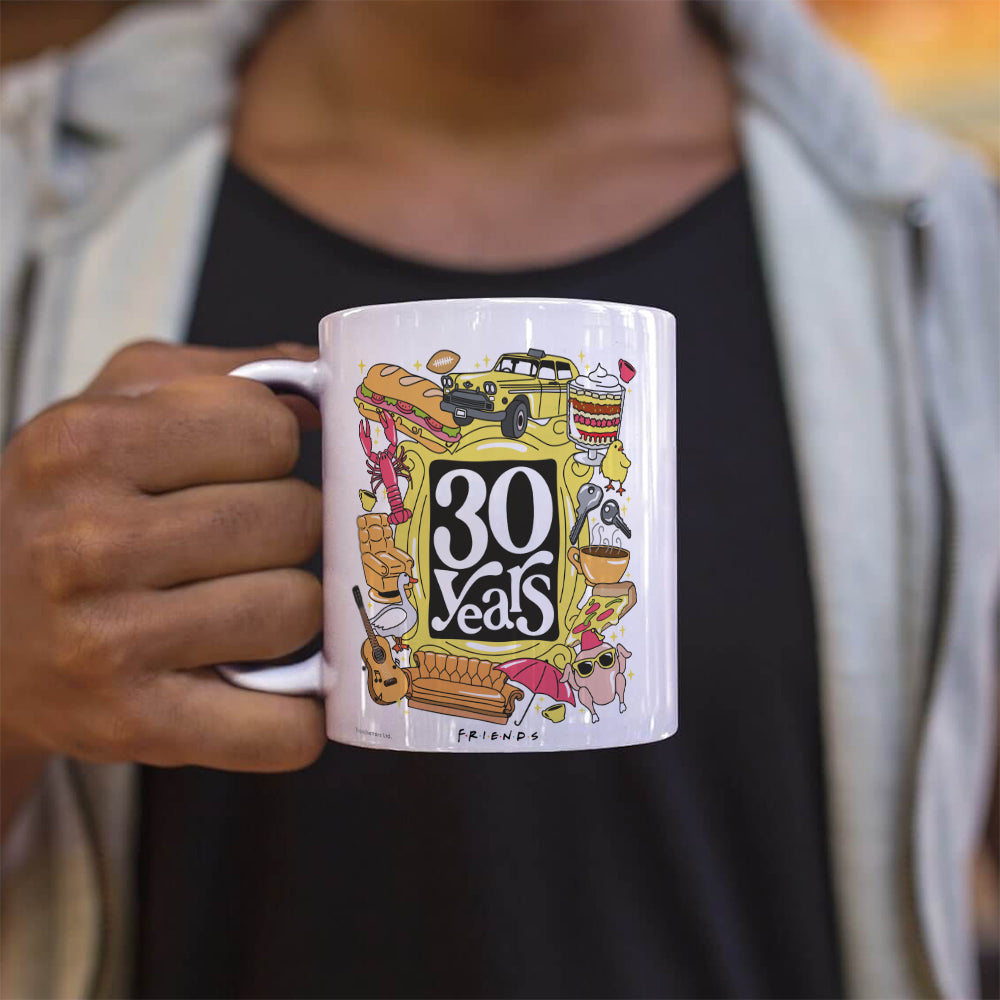 Friends: The Television Show 30th Anniversary (30 Years) White Ceramic Mug WMUG1618
