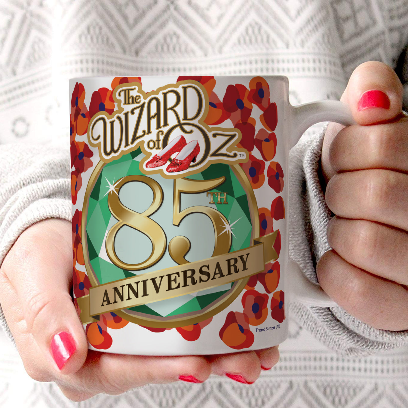 The Wizard of Oz (85th Anniversary - Poppies) 11 oz White Ceramic Mug WMUG1619