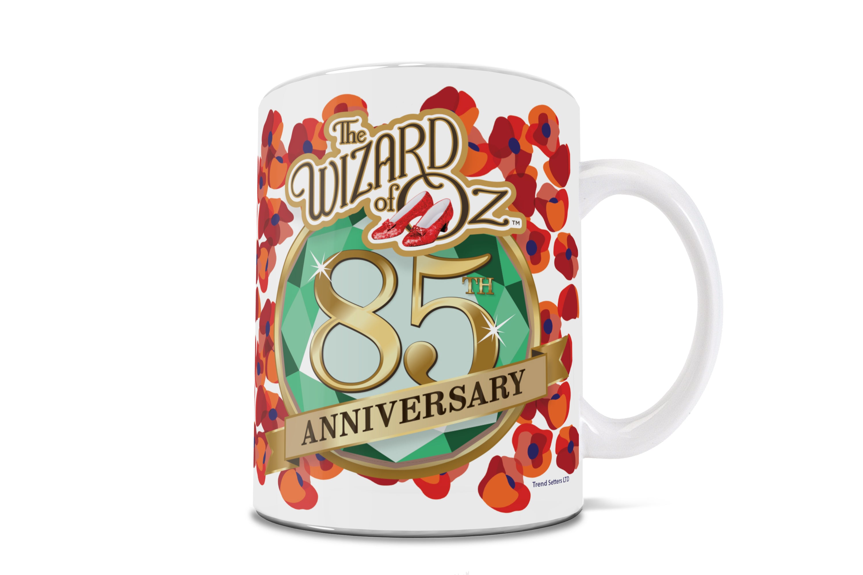 The Wizard of Oz (85th Anniversary - Poppies) 11 oz White Ceramic Mug WMUG1619
