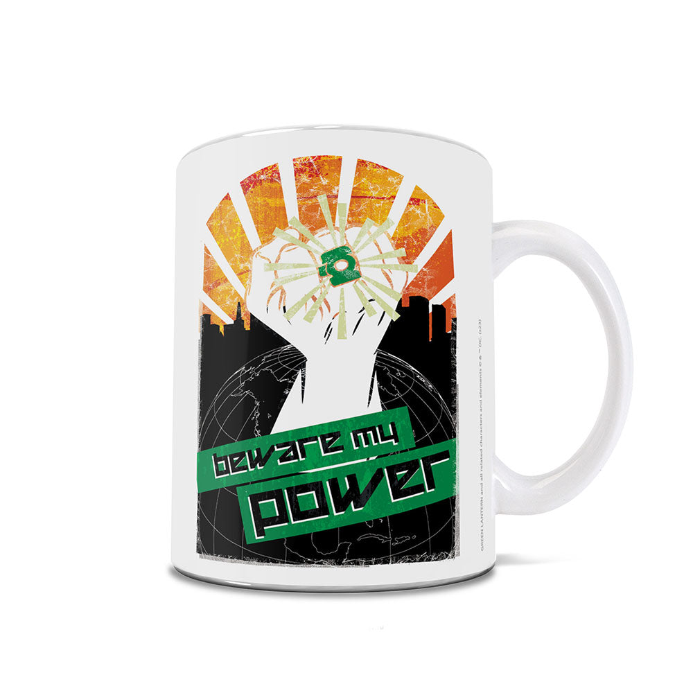 DC Comics Green Lantern (Beware My Power) 11 oz White Ceramic Mug WMUG1625