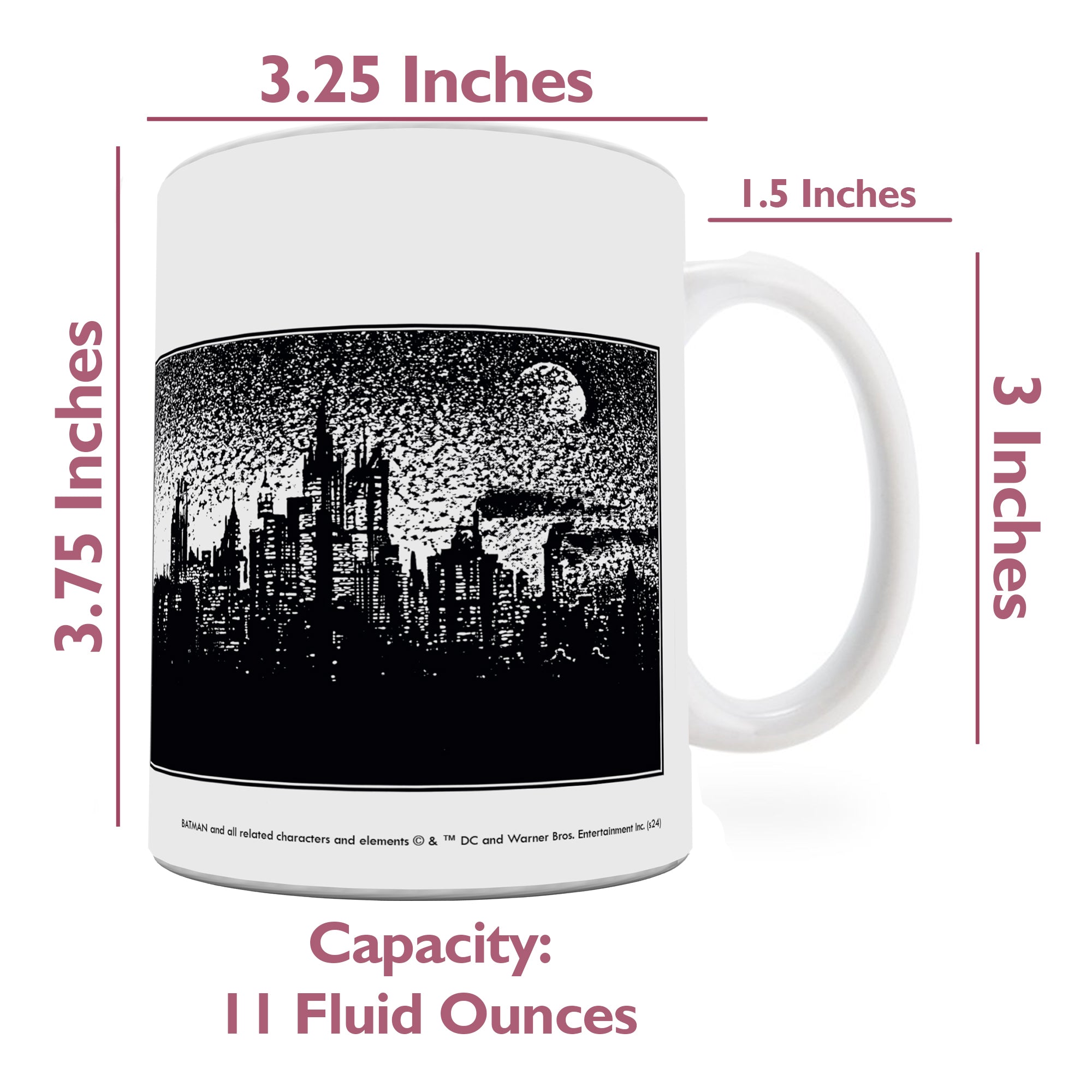 Batman 85th Anniversary (Batman Returns - The Penguin) 11 oz White Ceramic Mug WMUG1644