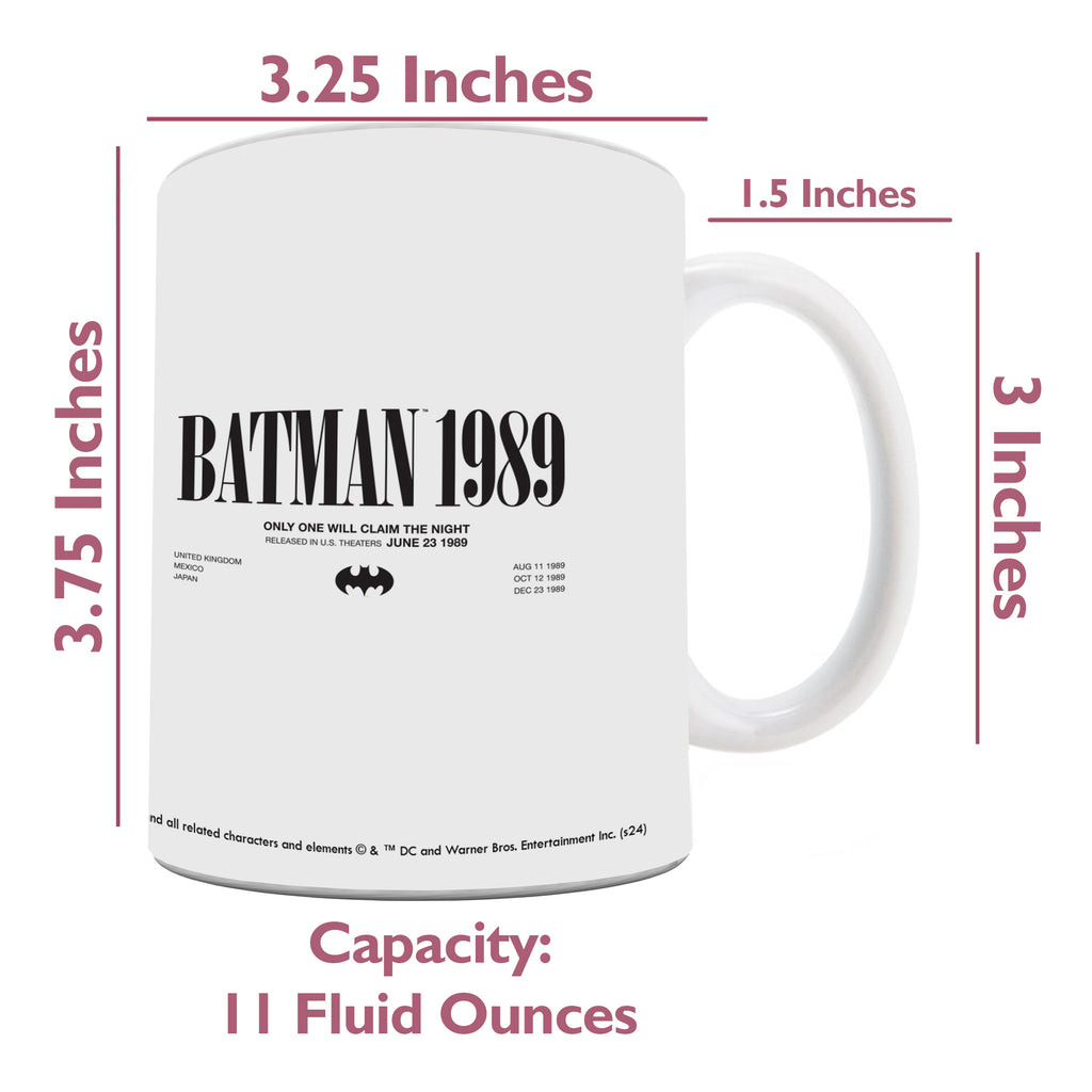 Batman 85th Anniversary (Batman 1989) 11 oz White Ceramic Mug WMUG1646