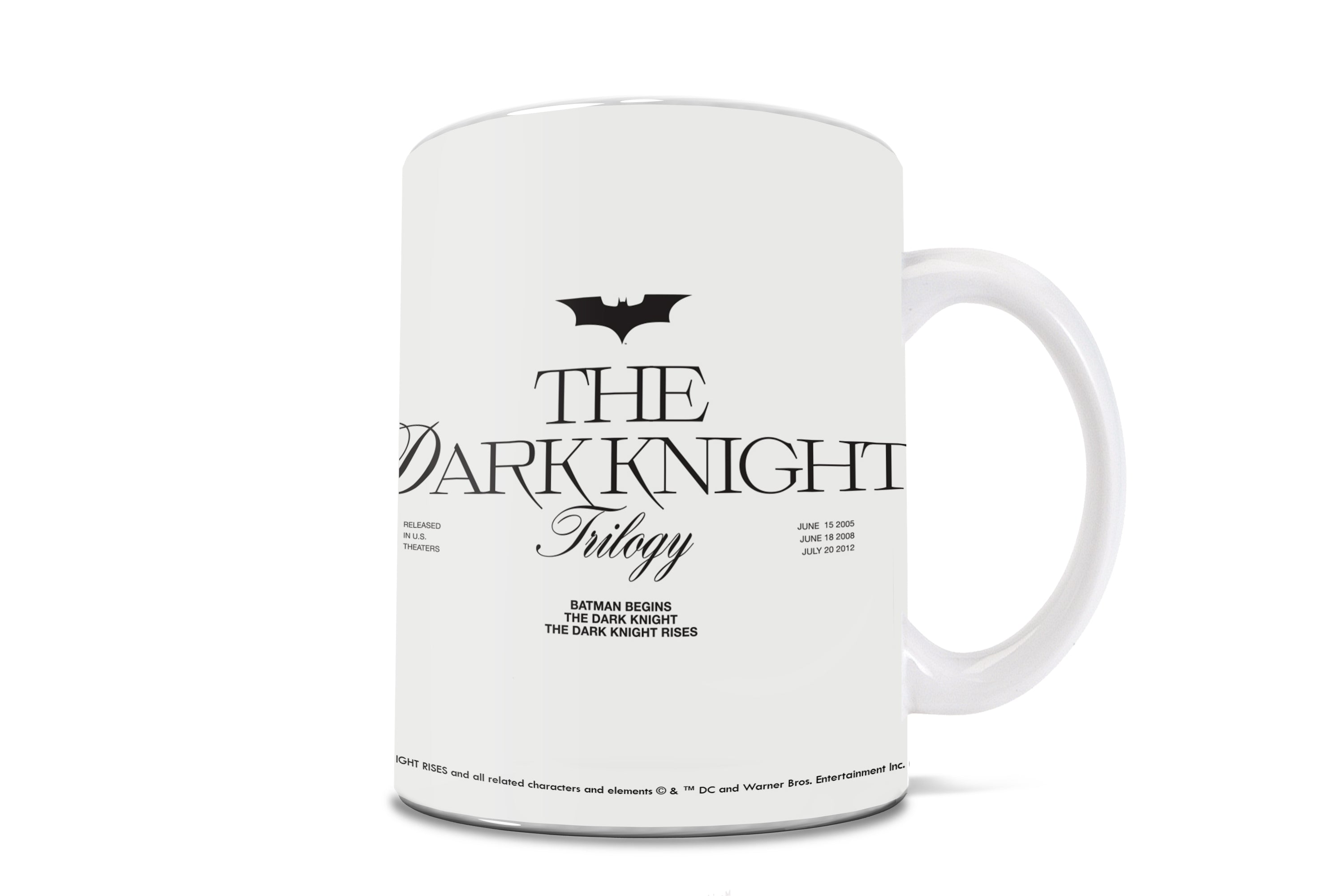 Batman 85th Anniversary (The Dark Knight Trilogy) 11 oz White Ceramic Mug WMUG1647