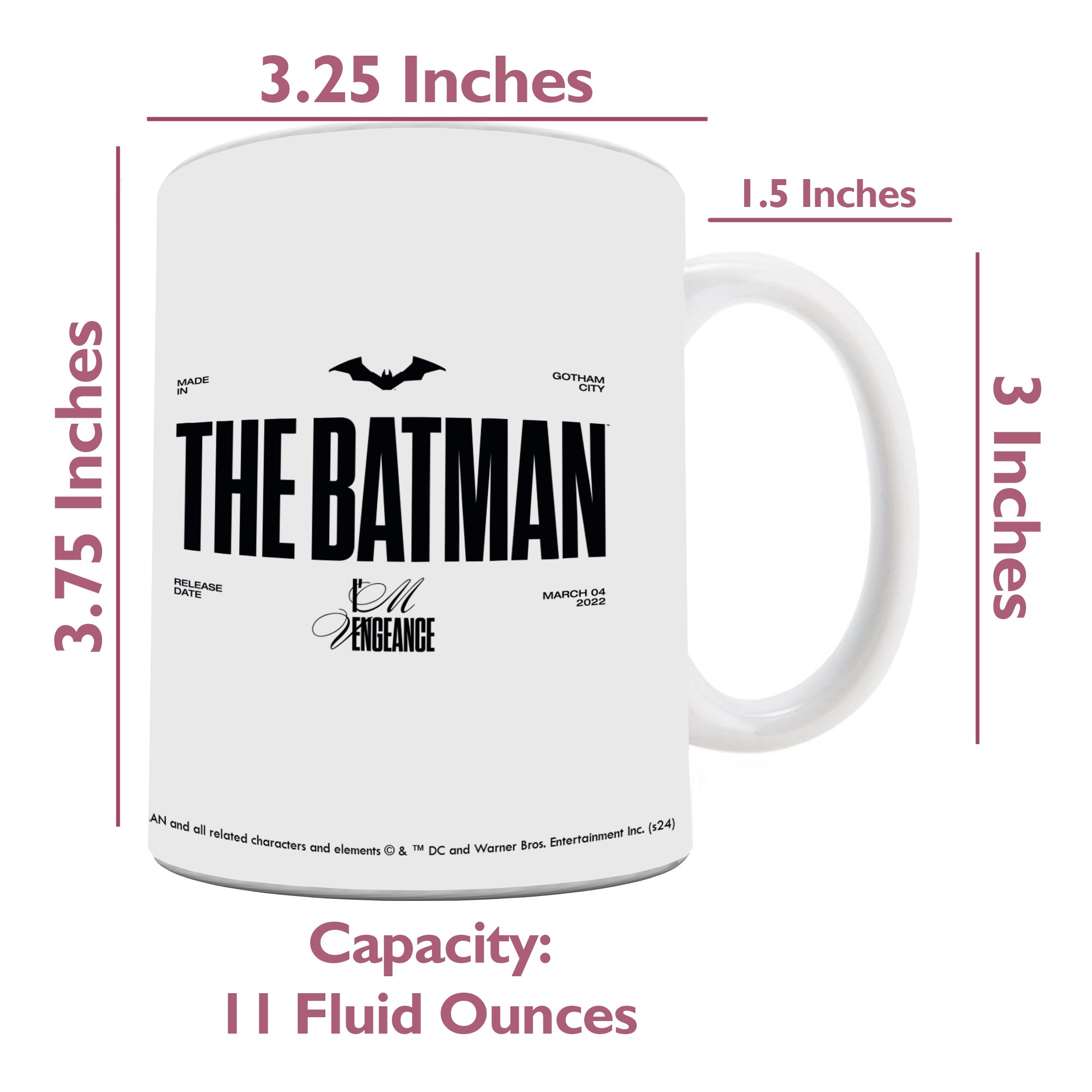 Batman 85th Anniversary (The Batman) 11 oz White Ceramic Mug WMUG1648