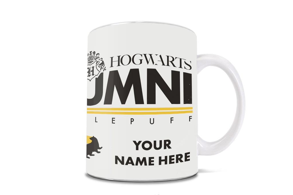 Harry Potter (Hufflepuff Alumni - Personalized) 11 oz White Ceramic Mug WMUG1650