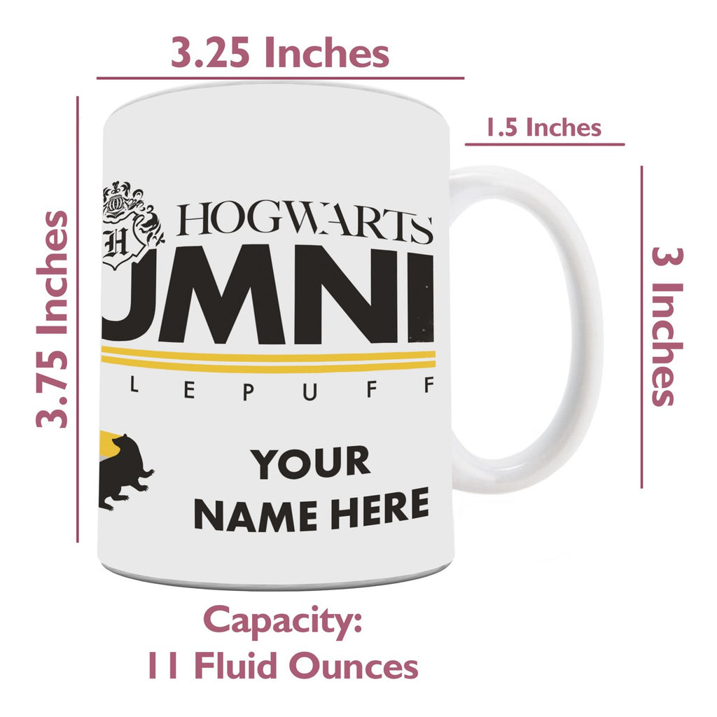 Harry Potter (Hufflepuff Alumni - Personalized) 11 oz White Ceramic Mug WMUG1650